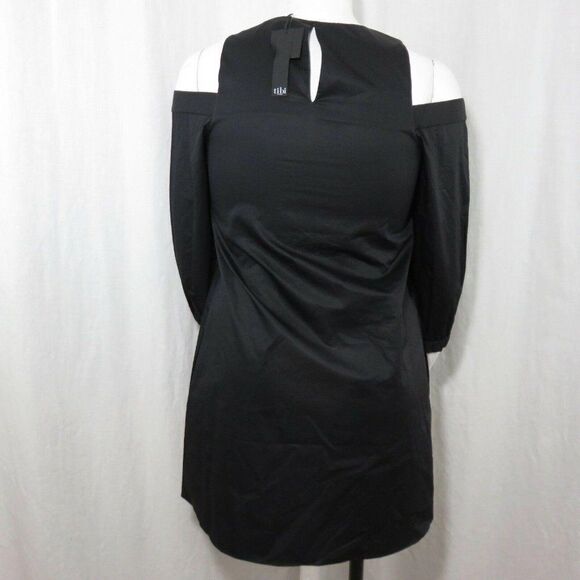 NEW TIBI NEW YORK 4 STRUCTURED CREPE CUT OUT RUFFLE SLEEVE DRESS - Picture 6 of 11